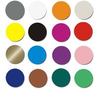 3840 Pezzi Bollini Adesivi Colorati 10mm Etichette Adesive Colorate Stickers Rotondi Colorati Adesivi Tondi Colorati per Forniture per Ufficio a Casa, 16 Colori Bollini Adesivi