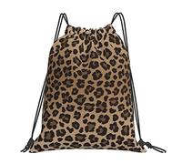 385 Sacca con Coulisse Divertente Stampa Animalier Leopardo Sacca Sportiva con Coulisse Tasche Durevole Borsa Nuoto, per Compleanno, Festa
