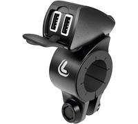 38828 Usb-Fix Trek, Doppio Caricatore Usb Resistente All’Acqua, Fissaggio a Manu