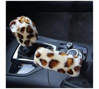 38CM Universal Car Leopard Print Plush No Loop Coprivolante Elastico Copri Freno A Mano Accessori Per Interni Auto Coprivolante(1)