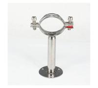 38mm 1.5" 304 Stainless Steel Pipe Clamp Clip Support bracket with base plate Pole Length 100mm