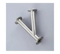 38mm 1.5" Pipe OD 1.5" Tri Clamp Oblique Y Shaped 3 Way SUS 304 Stainless Fitting Spliter Homebrew Beer Wine