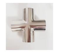 38mm 1.5" Pipe OD Butt Welding Cross 4 Ways Splitter SUS 304 Stainless Steel Fitting Spliter Homebrew Beer Wine
