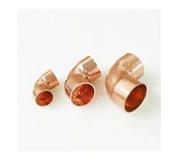 38mm Inner Dia x1.1mm Thickness Copper 45 Elbow Scoket Weld End Feed Coupler Plumbing Fitting Water Gas Oil 45 Deg