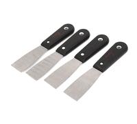 38mm Width Metal Blade Plastic Handle Drywall Painting Tool Putty Scraper 4pcs