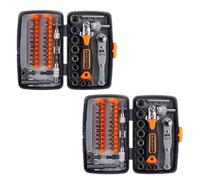 38Pz Set di Punte per Cacciavite 10 Kit di Chiavi a Cricchetto a Presa Esagon...