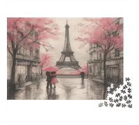 38x26cm/1000pcs Puzzle Impossibili Romanticismo parigino Decorazione Per La Casa. Rilassamento E Intelligence Per Adulti