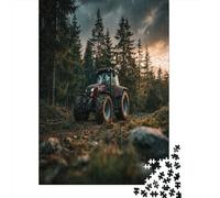 38x26cm/1000pcs Puzzle Impossibili Trattore nella Forestaa Decorazione Per La Casa. Rilassamento E Intelligence Per Adulti