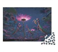 38x26cm/1000pcs Puzzle Impossibili Tre mantidi religiose e una Venere acchiappamosche Decorazione Per La Casa. Rilassamento E Intelligence Per Adulti