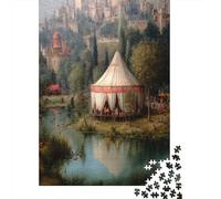 38x26cm/1000pcsPuzzle, Puzzle Per Adolescenti Adulti Stagno, bellissima tenda turca