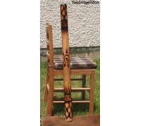 39 "( 100cm) Aborigeno Burns Tostato Didgeridoo + Borsa + Api Bocchino + Navi