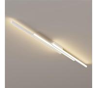 39.3in Nordic LED Long Strip Ceiling Lights Modern Minimalist Ceiling Light Fixture 31.5in 3000K Linear Flush Mount Ceiling Lighting for Office Living Room Bedroom Hallway Kitchen(White,80cm)