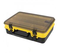 39 cm X 28 cm X 12 cm Multifunzione Double Sided Addensare Porta Mulinello Da Pesca Linea di Richiamo Scatola di Immagazzinaggio Strumento(Yellow)