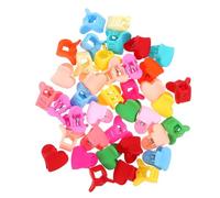 39 Pezzi Fermaglio Chioma a Cuore Piccolo per Bambina, Morsetto | Plastica, Facile da Indossare e Stabile, Comodo per Bebé, Stile Grazioso e Fantasia Colore Casuale