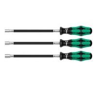 391/3 Set di cacciaviti per fascette stringitubo, Cacciavite Nero/Verde