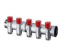 3923 11405 Collettore componibile bilanciamento 5 vie 1'1/4" MF att. rame FAR