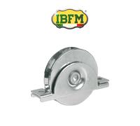 393/A IBFM - Ruota con supporto interno 2 cuscinetti gola V