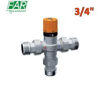 3955 - MISCELATORE TERMOSTATICO PER IMPIANTO SOLARE CON BOCCHETTONI DA 3/4''