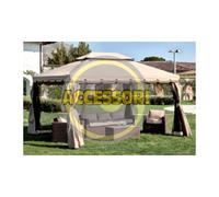 Ricambio Solo Teli 4 Pz Laterali Per Gazebo Adventure 3x4 Set Con Cerniera