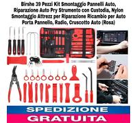 39pz Kit Smontaggio Pannelli Auto,Strumento Riparazione x Carrozzeria Interna