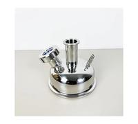 3A 6" Flange167mm Tri-clamp Extraction Flat Cover/Cap With 1.5" Ferrule+1.5" Sight Glass+1/4" NPT For Extractive