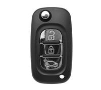 3B Guscio chiave auto Per Renault Fluence Megane Clio Kangoo Master Modus | 3 pulsante,con lama non tagliata ,auto remoto caso chiave Shell