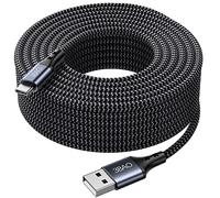 3BAO Cavo USB C 4 m, extra lungo, USB C, in nylon, PS5, cavo di ricarica USB tipo C, per iPhone 16/15, Samsung Galaxy S24/S23/S22, Note 10 9 8, PS5, LG V30 V20 G6 G5, Moto, Huawei P30 Mate30, Sony