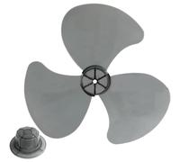 3Blade Fan Propeller - Replacement Ventilador Three Leaves With Nut Cover | Cooling Accessories For Standing Floor Fan, Home RV Bedroom Use