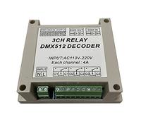3CH Relay Switch DMX512 Controlled Relay Switch High Voltage Input AC 110-220V