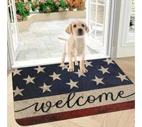 3D 1pc Flag Day Anti-slip Doormat, Quick Dry Bathroom Mat, Machine Washable, Suitable for Entry Carpet, Bathroom, Dining Room-50x80cm