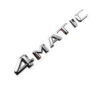 3D ABS 4 MATIC Logo 4matic Emblema Lettere Distintivo bagagliaio compatibile for Mercedes AEC GLK GLC 220 250 ML 320 4MATIC Accessori adesivi (Color : Silver Convex)
