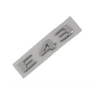 3D ABS Nero Chrome Lettere Adesivo for auto Baule posteriore Distintivo dell'emblema E43 E53 E63 Logo Compatibile con AMG Classe E W213 W212 Accessori(E43 Chrome Silver)