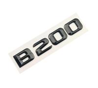 3D ABS Nero Cromato Logo B200 Lettere Bagagliaio Distintivo Decalcomania 4MATIC Emblema Compatibile for Mercedes Benz W246 W245 B200 Accessori Adesivo (Color : B200 Glossy Black)
