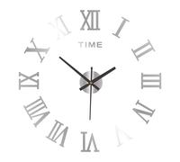3D Acrylic Digital Wall Clock Roman Numerals Design Mirror Wall Clock Fashion La