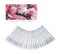 3D Acrylic Gel Pens, 36 Colors, 1mm Bullet Tip, Quick Dry Glitter GelPens, Ideal for Stone, Wood, Calligraphy, Canvas, Ceramic, Metal, Glass, Rock Painting, DIY Crafts Art Supplies Kit (24pcs)