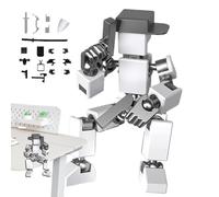 3D Action Figures - PPlastic Movable Multi Jointed | Unique Printed Robot Hooded Suited Thug Set | For Enthusiasts Kids Friends Personalized Assembly Articulated Toy Doll Desk Decor