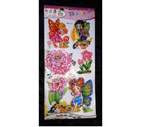 3D Adesivo Murale Cameretta Dei Bambini Fata Elfo Fiore Farfalla Parete Tattoo