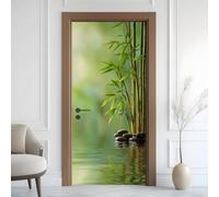 3D Adesivo per Porta 90x215 cm, Torre Eiffel Carta da Parati Autoadesiva per Porte Interne, Zen, Decorazione per Camera da Letto, Soggiorno, Casa