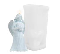 3D Angel Craft Mold - Soft Silicone Pattern, Detailed Figurine Template, Multi Purpose Casting Device, Durable Design Supply | Candle Making Activity, Baking Decoration Use, DIY Hobby Development