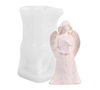 3D Angel Craft Mold - Soft Silicone Pattern, Detailed Figurine Template, Multi Purpose Casting Device, Durable Design Supply | Candle Making Activity, Baking Decoration Use, DIY Hobby Development