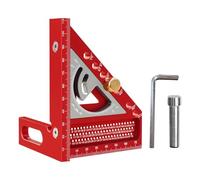 3D Angle Measuring Ruler, Angle Triangle Gauge, 5.51x3.15in Precision Aluminum Alloy Tool, Layout Measurement Guide, Woodworking Tools for Beginners, Professionals, Crafting