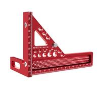 3D Angolo multiplo Misurazione del righello in alluminio Precisione metrica Precisione in legno Strumento di scrittura del buco del carpentiere per ingegneri per gli ingegneri