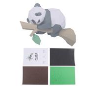 3D Animal Paper Model,Panda on the Tree Geometric Origami for Home Dec