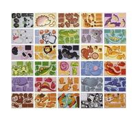 3D Animal Puzzle,30 pezzi Assembly Animal Learning Toy,Paper Cartoon Jigsaw Puzzle | for Boys Preschool Classroom Desk Party Favors