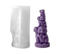 3D Animal Silicone Molds - Cute Reusable Stackable Moulds For Resin And Clay Crafts | Detailed Animal Shaped Molds For Epoxy Casting With Flexible Easy-Release Design | For Thanksgiving, Holiday Party