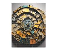 3D Art Brick Puzzle 141Pcs Mattoni Block Puzzle Creativo FAI DA TE Building Blocks Clock Art Stampato