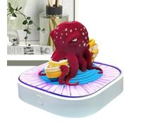 3D Art Calendar 2025 - Octopus sculpture desk calendar, creative notepad calendar, unique timepiece | decorative 3D calendar with memo pad, artistic octopus ornament calendar for desk decor, home, off