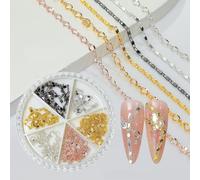 3D Art Decoration Catene Metallo Punk Accessori Unghie Fornitura Per Le Donne Manicure Suggerimenti