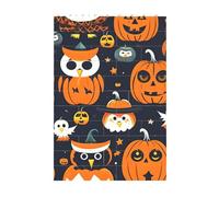 3D Art Mattone Block Puzzle FAI DA TE Creativo Building Blocks Divertente Scrivania Decor Puzzle Halloween Gufo Fantasma Zucca Stampa 37 Pz