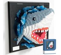 3D Art - Set di mattoncini da costruzione con animali, con micro mini mattoncini a morsetto, decorazione da parete, set di giocattoli da costruzione per adulti e bambini, decorazione per casa e
